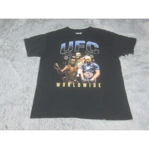 UFC‎ Worldwide Shirt Adult Large Adesenya McGregor Jones Graphic Print Short Slv